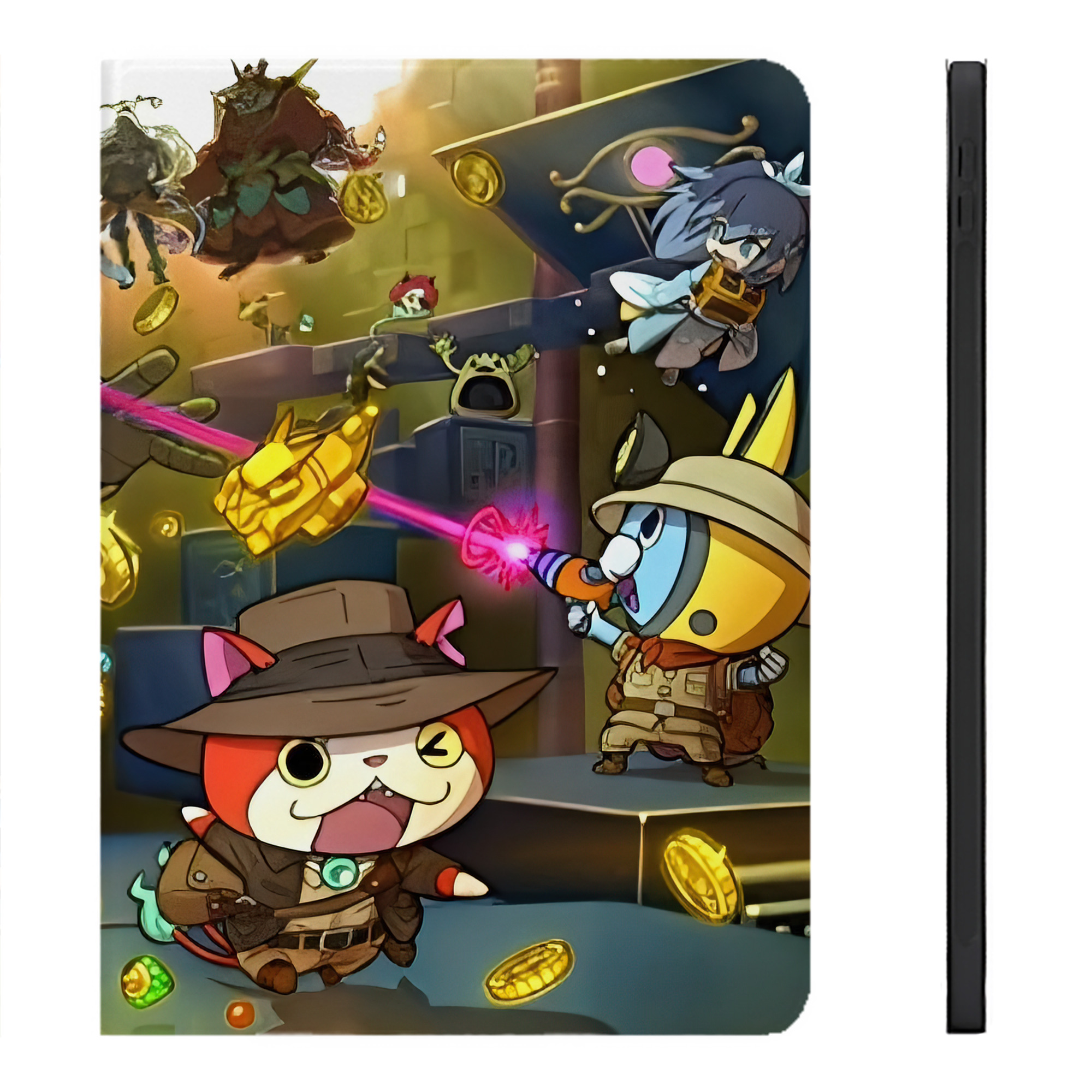 （画像用） 妖怪ウォッチ Yo-kai Watch IPadケース ペンホルダー付き ブックスタイルデザイン